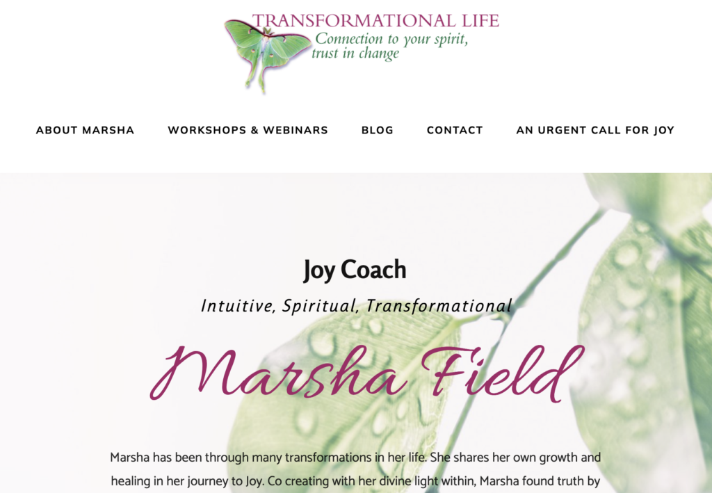 marshashafield.ca joy coach site