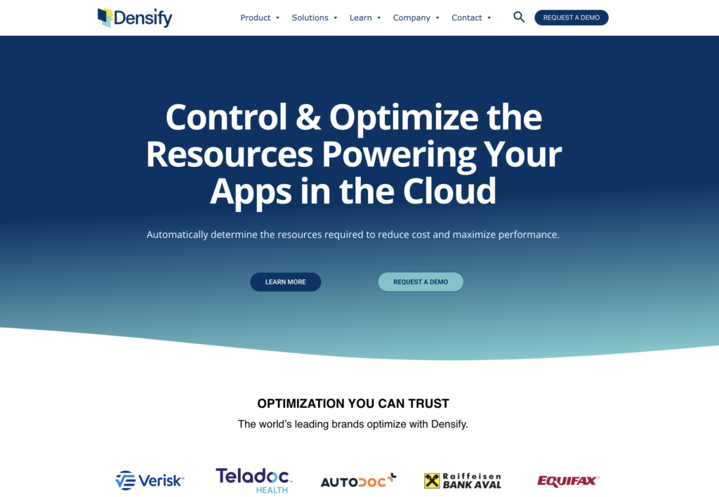 densify.com homepage thumbnail